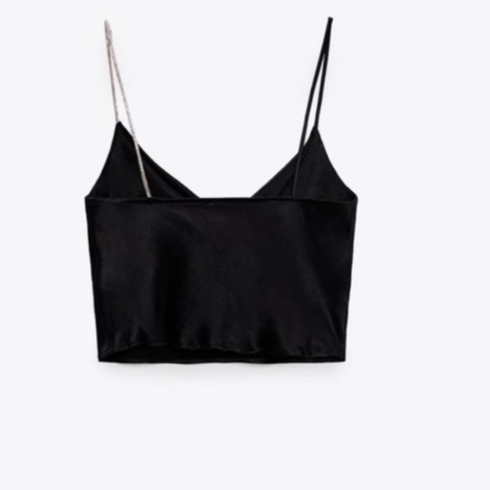 ZARA One Rhinestone Strap Camisole - Picture 6 of 8
